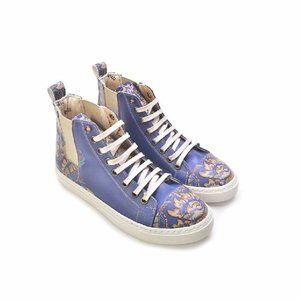 Goby Shoes - Blue Floral Short Boots